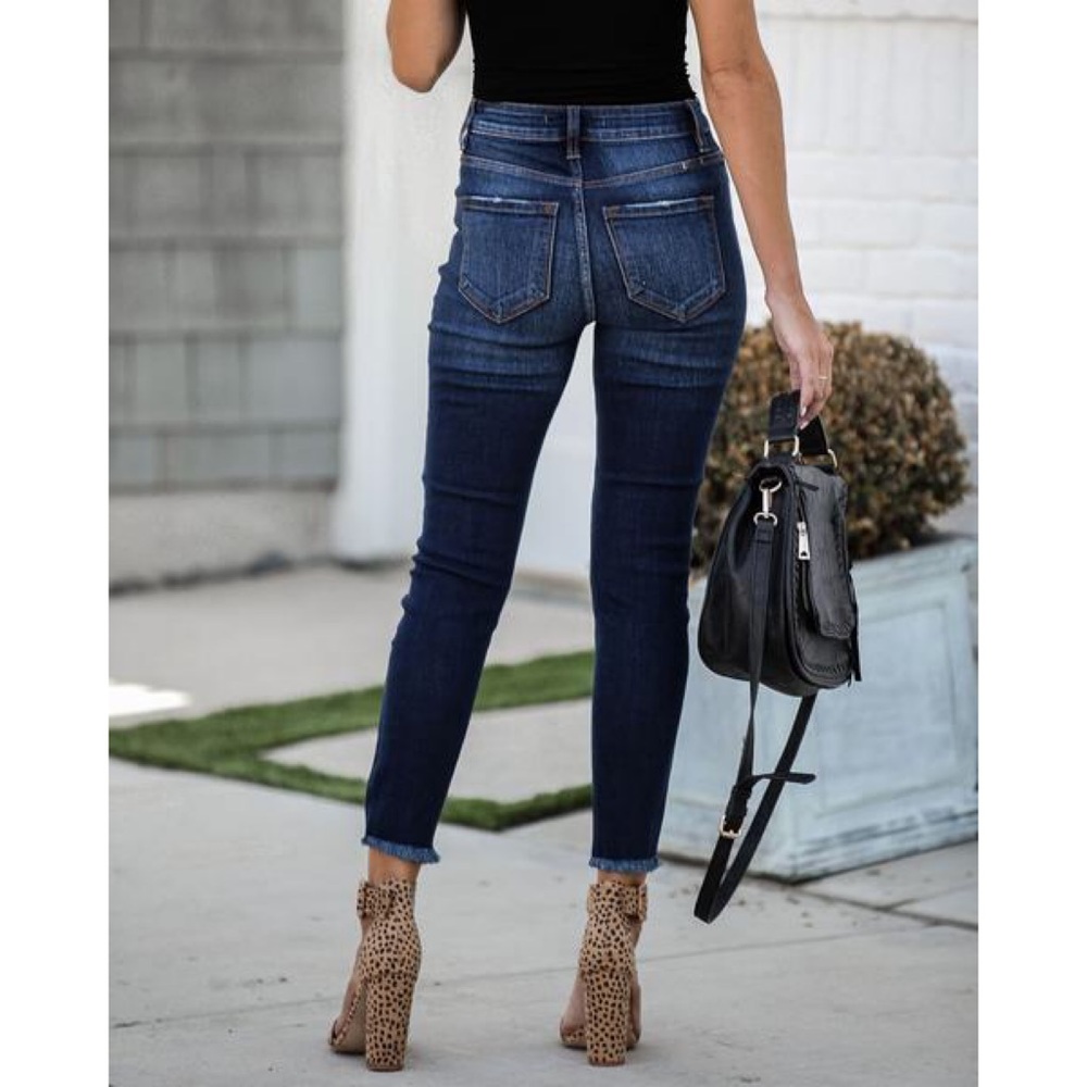 🔥HOST PICK🔥 LAST 1! 5🌟BESTSELLER Ava Frayed Ankle Skinny Jean - Picture 4 of 5